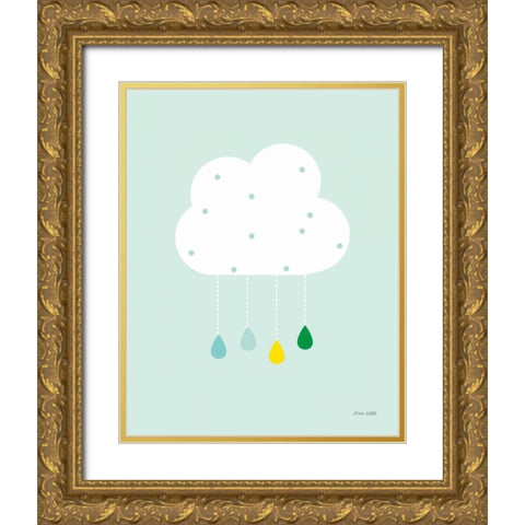 Cloud II Gold Ornate Wood Framed Art Print with Double Matting by Kelle, Ann