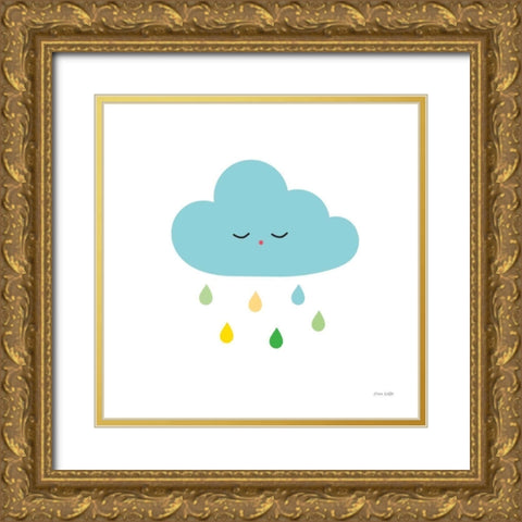 Sleepy Cloud I Gold Ornate Wood Framed Art Print with Double Matting by Kelle, Ann