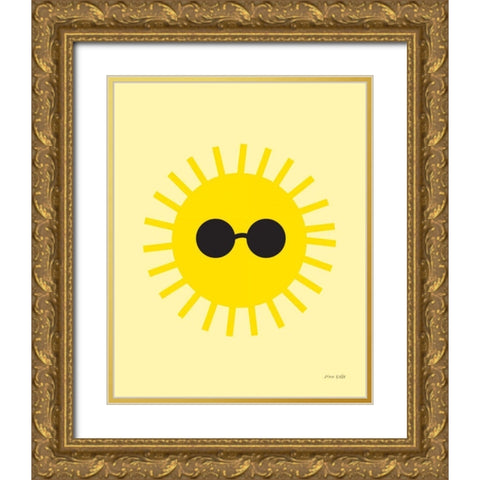 Sunny Gold Ornate Wood Framed Art Print with Double Matting by Kelle, Ann