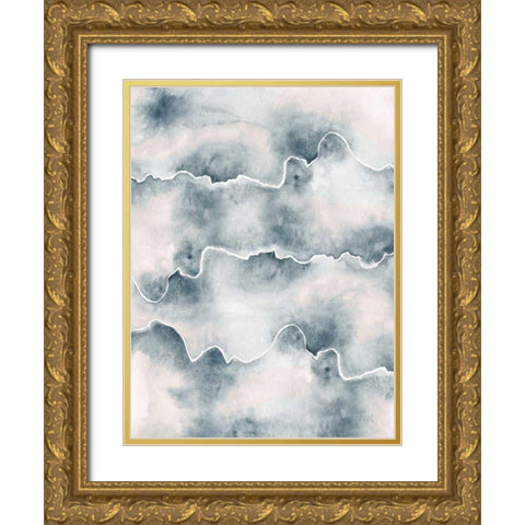 Flow II Gold Ornate Wood Framed Art Print with Double Matting by Marshall, Laura