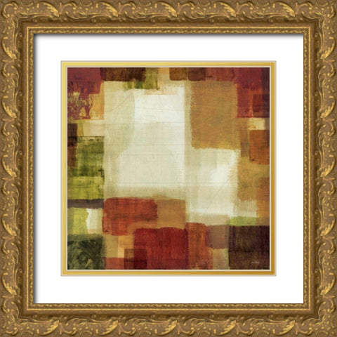 Earth and Fire I Gold Ornate Wood Framed Art Print with Double Matting by Mullan, Michael