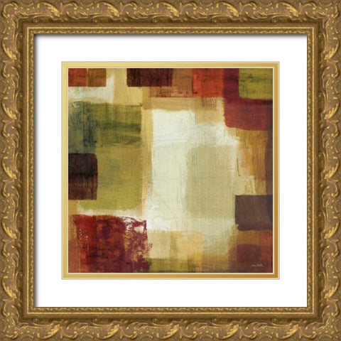 Earth and Fire II Gold Ornate Wood Framed Art Print with Double Matting by Mullan, Michael