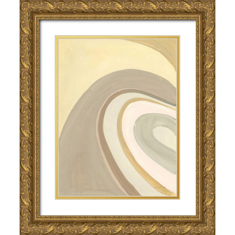In the Groove I Gold Ornate Wood Framed Art Print with Double Matting by Nai, Danhui