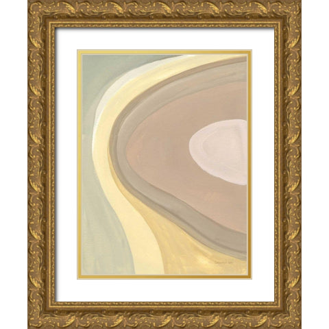 In the Groove II Gold Ornate Wood Framed Art Print with Double Matting by Nai, Danhui