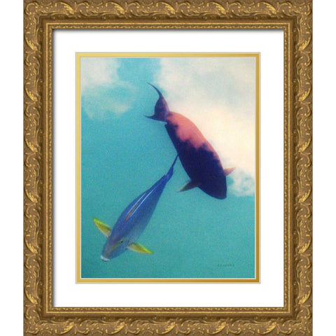 Sea Dreams Gold Ornate Wood Framed Art Print with Double Matting by Goldstein, Ed