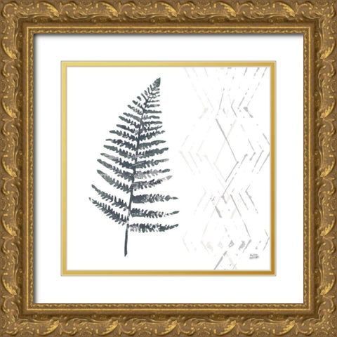 Nordic Fern I Gold Ornate Wood Framed Art Print with Double Matting by Averinos, Melissa