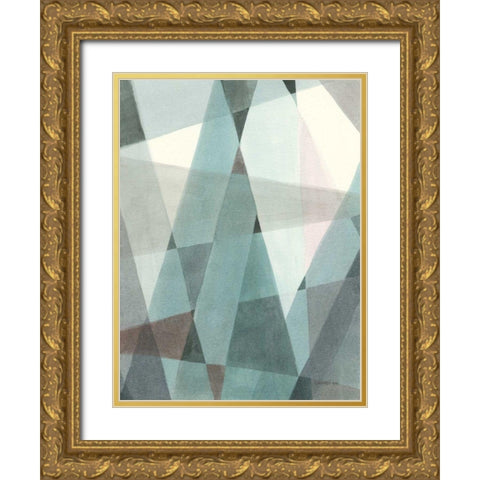 Light Angle II Gold Ornate Wood Framed Art Print with Double Matting by Nai, Danhui