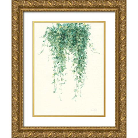 Trailing Vines I Gold Ornate Wood Framed Art Print with Double Matting by Nai, Danhui