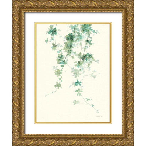 Trailing Vines II Gold Ornate Wood Framed Art Print with Double Matting by Nai, Danhui