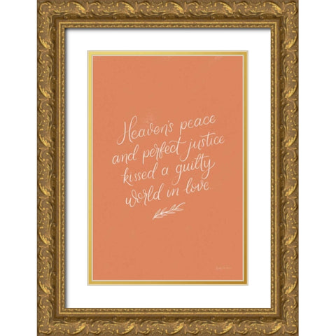 Sunday Hymn I Gold Ornate Wood Framed Art Print with Double Matting by Thorns, Becky