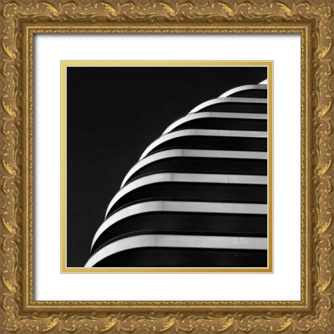 Urban Scene II Gold Ornate Wood Framed Art Print with Double Matting by Eichman, Andre
