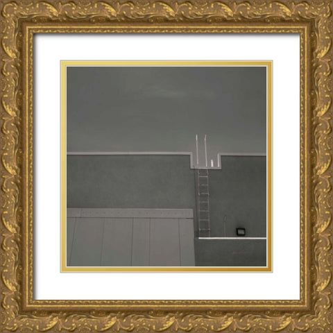 Urban Scene IV Gold Ornate Wood Framed Art Print with Double Matting by Eichman, Andre