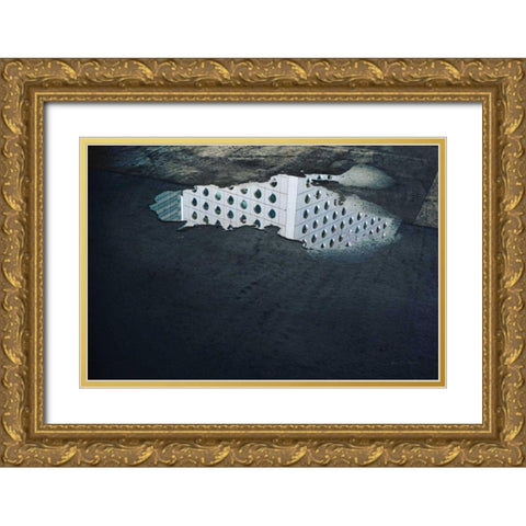 Urban Scene VII Gold Ornate Wood Framed Art Print with Double Matting by Eichman, Andre