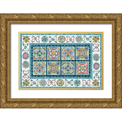 Gypsy Meadow VI Gold Ornate Wood Framed Art Print with Double Matting by Brissonnet, Daphne