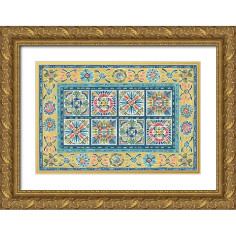 Gypsy Meadow VII Gold Ornate Wood Framed Art Print with Double Matting by Brissonnet, Daphne