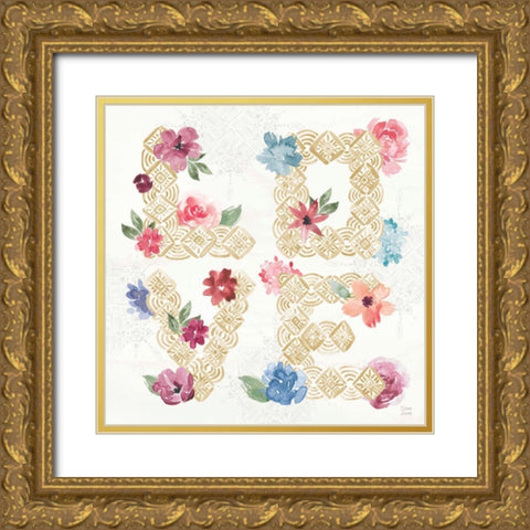 Naturally Inspired VI Gold Ornate Wood Framed Art Print with Double Matting by June, Dina
