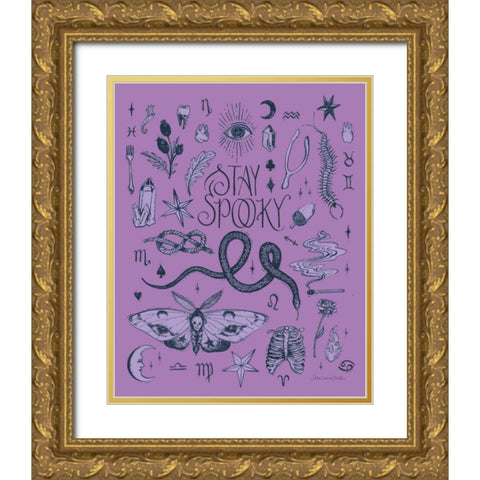 Something Wicked I Gold Ornate Wood Framed Art Print with Double Matting by Miller, Sara Zieve