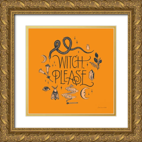 Something Wicked IV Gold Ornate Wood Framed Art Print with Double Matting by Miller, Sara Zieve
