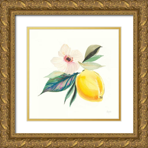 Citrus Summer III Gold Ornate Wood Framed Art Print with Double Matting by Rice, Kristy