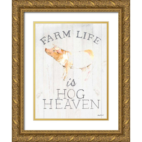 Farm Life wood Gold Ornate Wood Framed Art Print with Double Matting by Tillmon, Avery