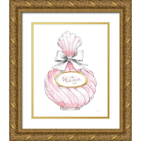 Glamour Pup Perfume II Gold Ornate Wood Framed Art Print with Double Matting by Grove, Beth