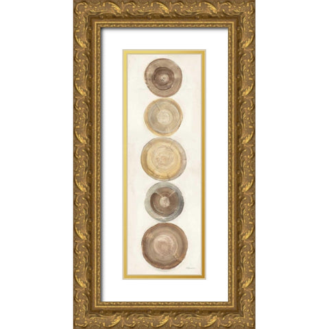 Through The Years III Gold Ornate Wood Framed Art Print with Double Matting by Hristova, Albena