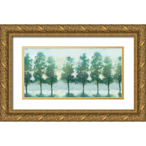 Dawn Processional v2 Gold Ornate Wood Framed Art Print with Double Matting by Purinton, Julia