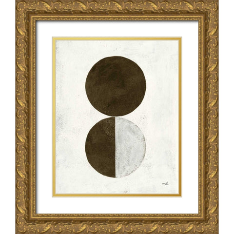 Orbs IV Gold Ornate Wood Framed Art Print with Double Matting by Hershey, Moira