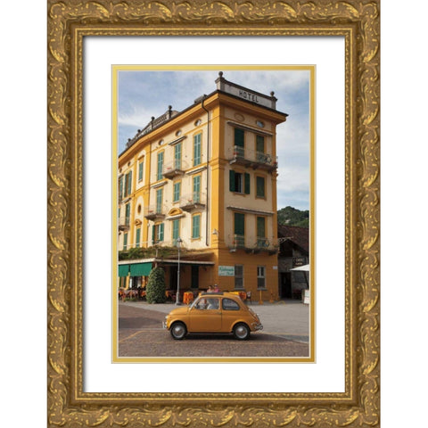 Around Town Gold Ornate Wood Framed Art Print with Double Matting by Aledanda