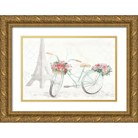 Boho Ride I No Words Gold Ornate Wood Framed Art Print with Double Matting by June, Dina
