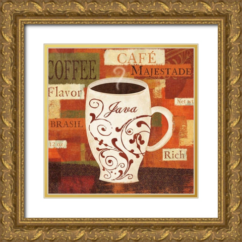 World Flavor I Gold Ornate Wood Framed Art Print with Double Matting by Charron, Veronique