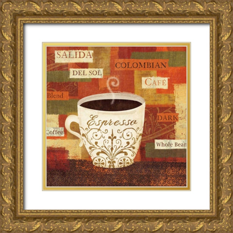 World Flavor IV Gold Ornate Wood Framed Art Print with Double Matting by Charron, Veronique