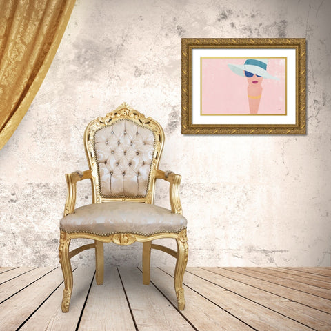 Fashion Forward Gold Ornate Wood Framed Art Print with Double Matting by Hershey, Moira