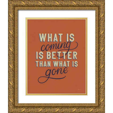 Everyday Sentiment II Gold Ornate Wood Framed Art Print with Double Matting by Thorns, Becky