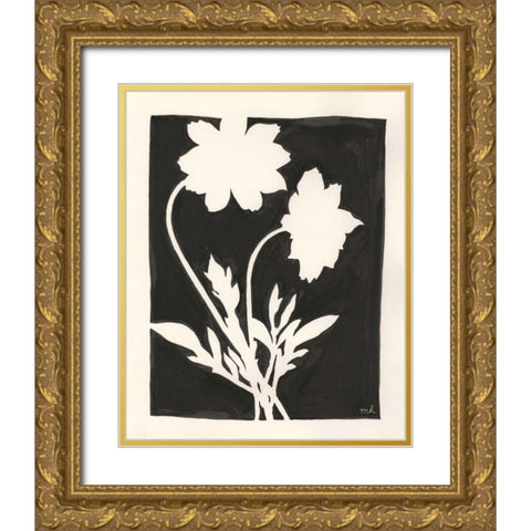 Joyful Spring I Black Gold Ornate Wood Framed Art Print with Double Matting by Hershey, Moira