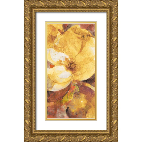 Fall Garden I Gold Ornate Wood Framed Art Print with Double Matting by Hristova, Albena