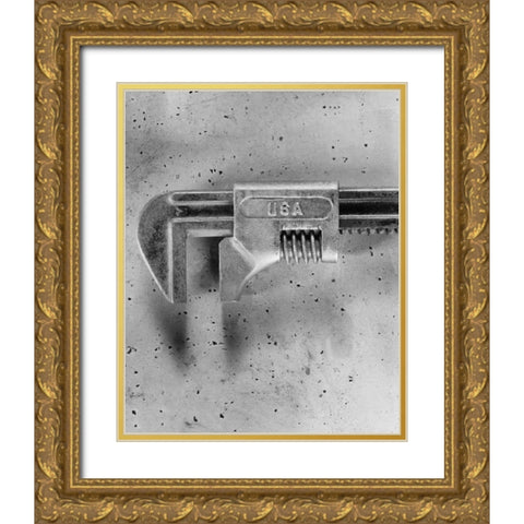USA Wrench Gold Ornate Wood Framed Art Print with Double Matting by Goldstein, Ed