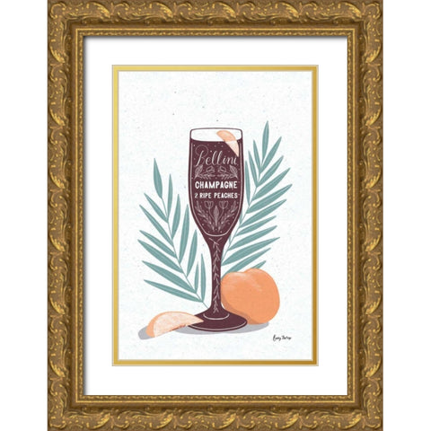 Fruity Cocktails I Gold Ornate Wood Framed Art Print with Double Matting by Thorns, Becky