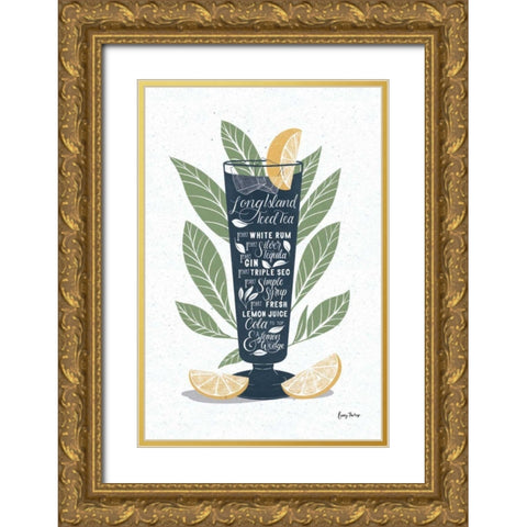 Fruity Cocktails II Gold Ornate Wood Framed Art Print with Double Matting by Thorns, Becky