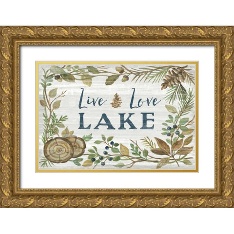 Lakeside Retreat III Gold Ornate Wood Framed Art Print with Double Matting by Vassileva, Silvia