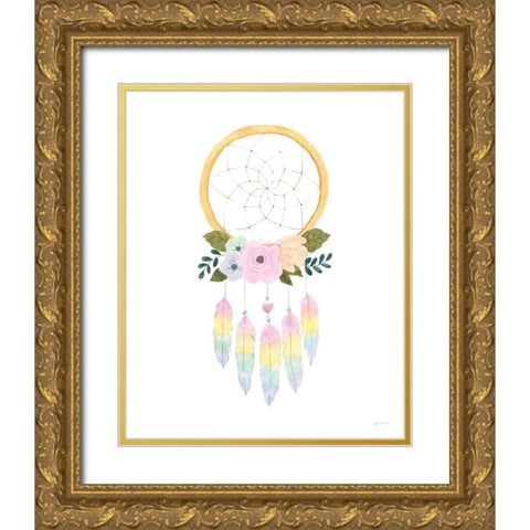 Lets Chase Rainbows IX Gold Ornate Wood Framed Art Print with Double Matting by Jackson, Jenaya