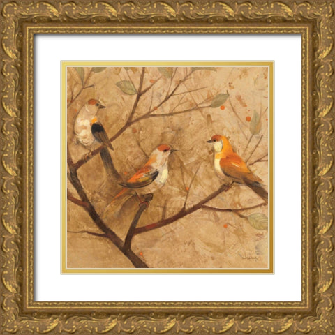 Checking In Gold Ornate Wood Framed Art Print with Double Matting by Hristova, Albena