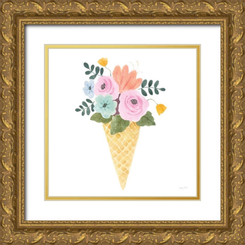 Lets Chase Rainbows XIX Gold Ornate Wood Framed Art Print with Double Matting by Jackson, Jenaya