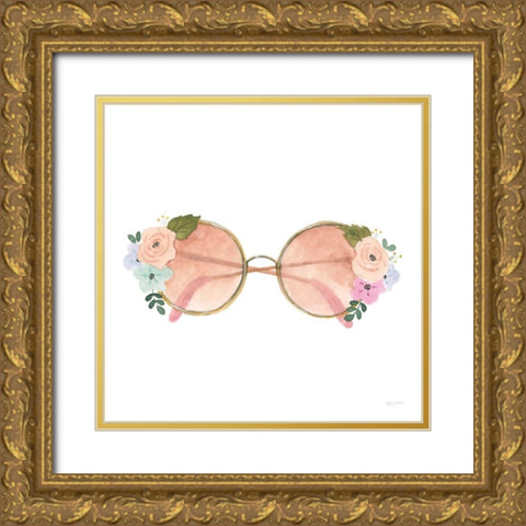 Lets Chase Rainbows XX Gold Ornate Wood Framed Art Print with Double Matting by Jackson, Jenaya