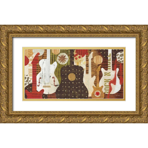 Rock and Roll Fantasy Gold Ornate Wood Framed Art Print with Double Matting by Mullan, Michael