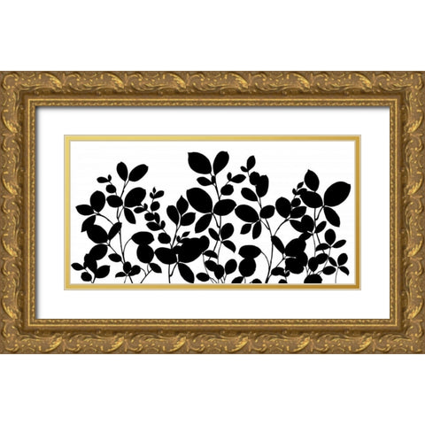 Leafy Grove Gold Ornate Wood Framed Art Print with Double Matting by Wild Apple Portfolio