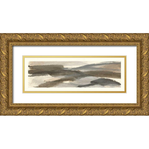 Brushscape V Gold Ornate Wood Framed Art Print with Double Matting by Paschke, Chris