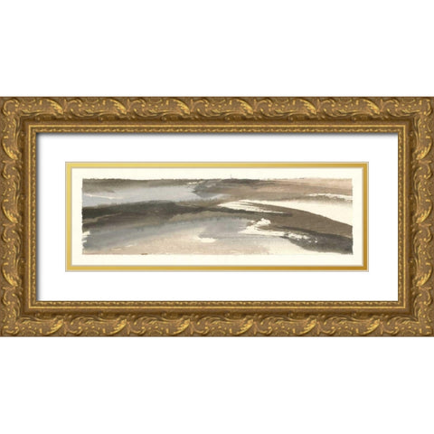 Brushscape VI Gold Ornate Wood Framed Art Print with Double Matting by Paschke, Chris
