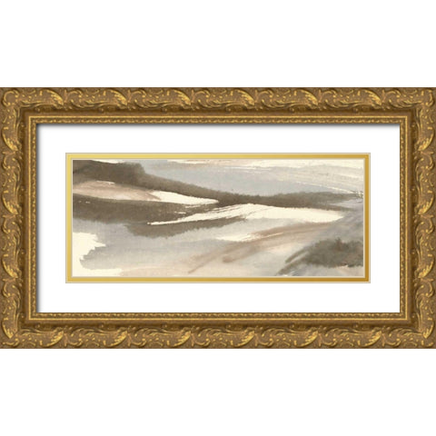 Sand and Stone Gold Ornate Wood Framed Art Print with Double Matting by Paschke, Chris