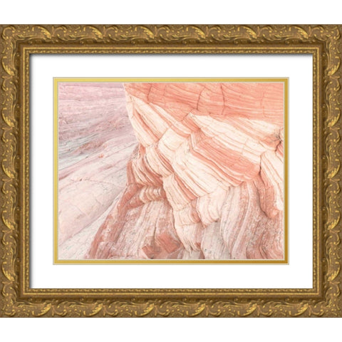 Coyote Buttes VII Blush Orange Crop Gold Ornate Wood Framed Art Print with Double Matting by Majchrowicz, Alan